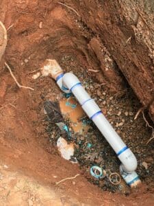 PVC Water line repair