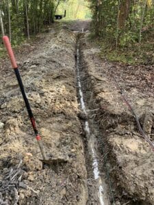 300ft sewer new sewer line installation